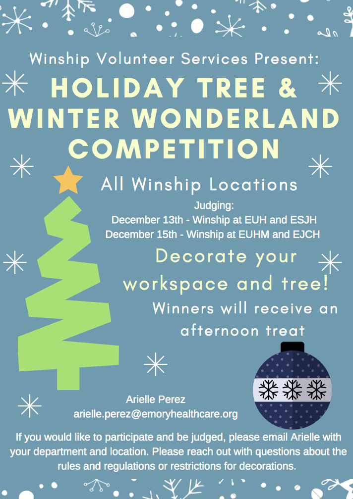 Holiday Tree and Winter Wonderland Competition