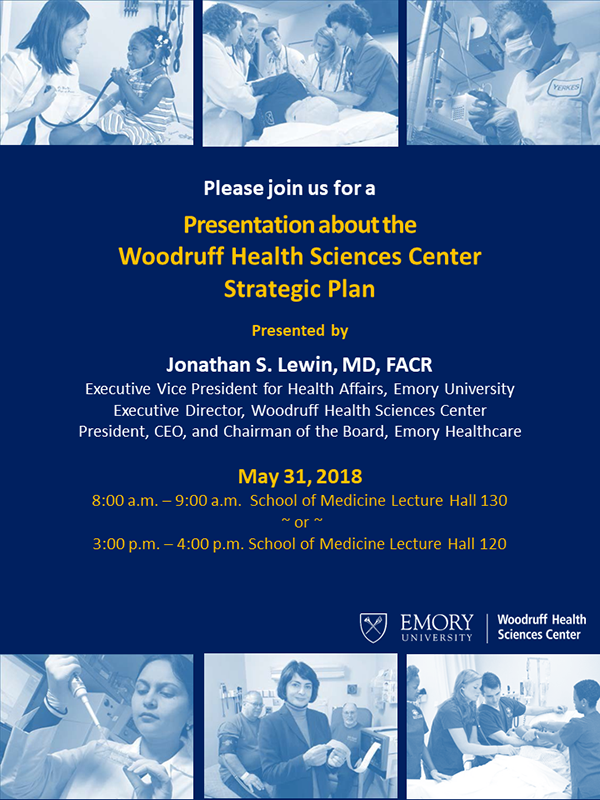 Invitation: WHSC Strategic Plan Presentation