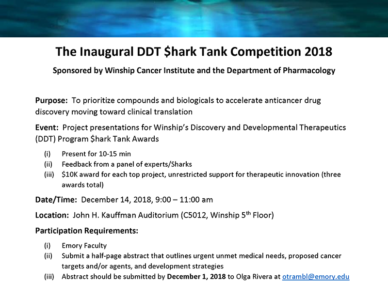 Flyer - DDT Shark Tank Competition