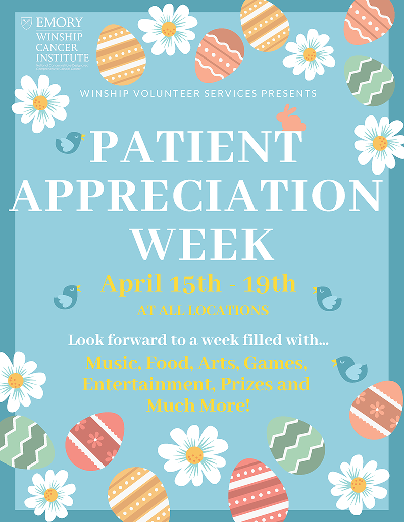 Winship Patient Appreciation Week Flyer