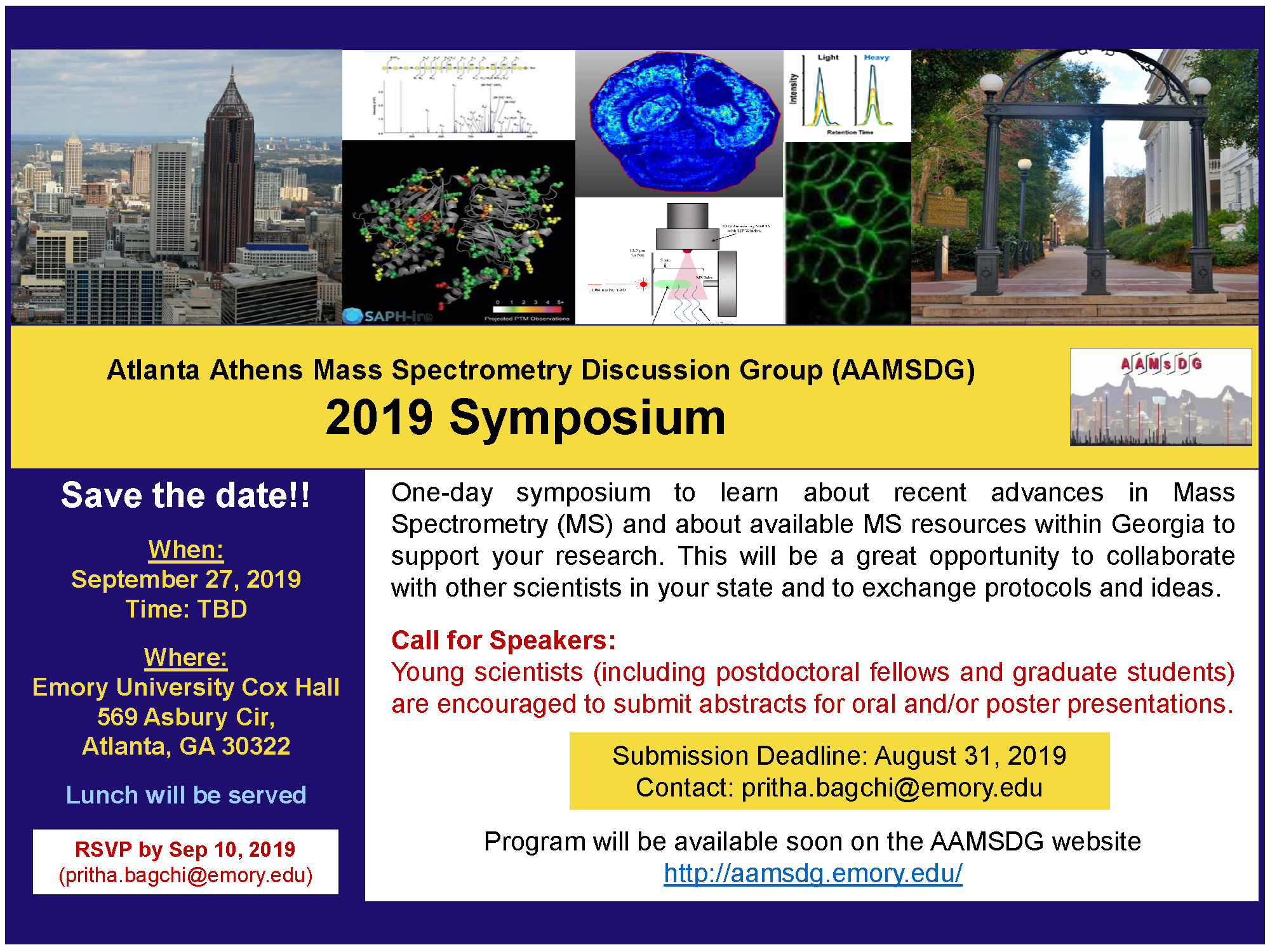 Flyer for AAMSDG Symposium