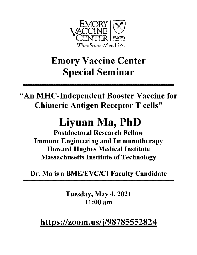 Image of flyer with seminar details